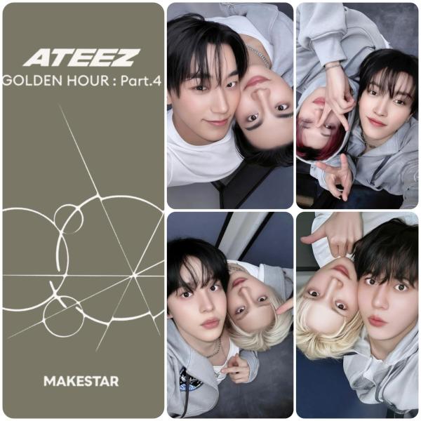 Ateez: Golden Hour Part 4 - Makestar Video Call Unit Photocards