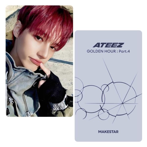 Ateez : Golden Hour 4 Makestar Fansign Wooyoung Photocards