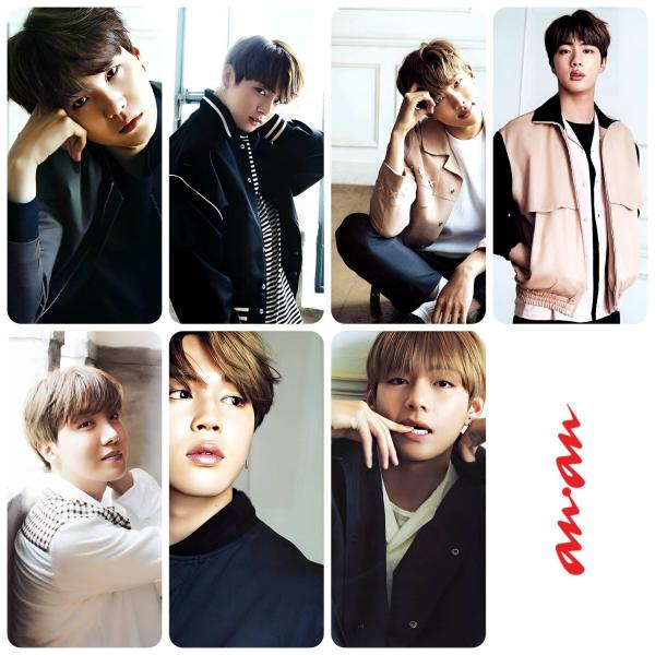 BTS X Anan magazine 2017 photocards