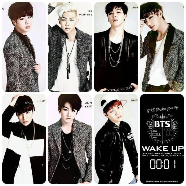BTS first Japan Tour Wake Up Photo Card