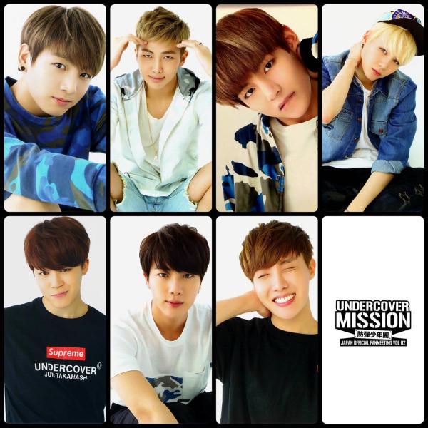 BTS Undercover Mission photocards