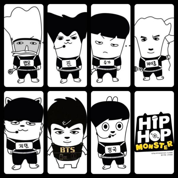 BTS Hop Hop Monster Photocards