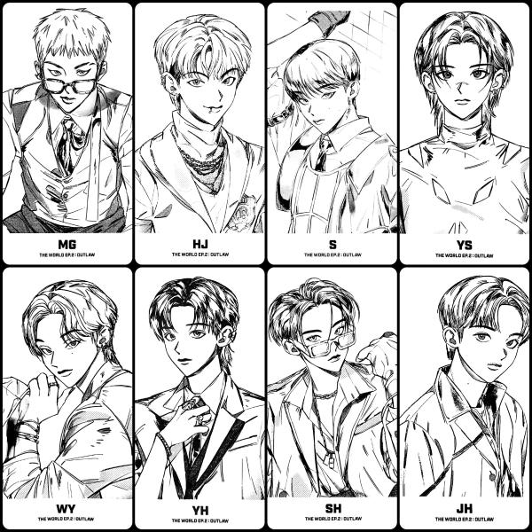 ATEEZ Outlaw Partner Photocards